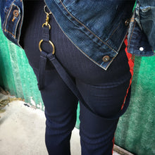 LACE UP PIN STRIPE PANTS